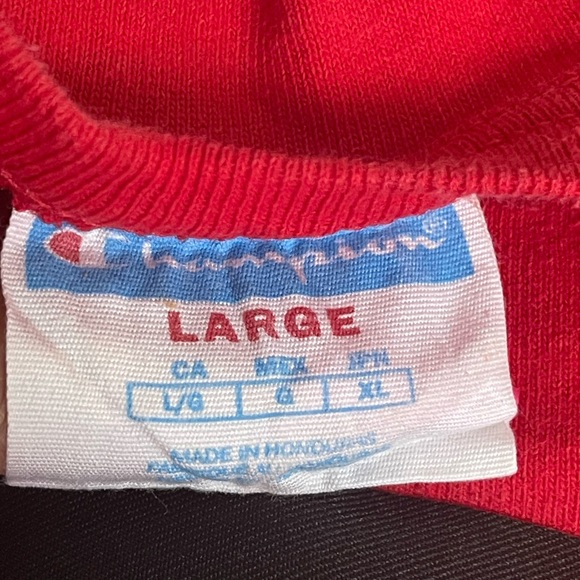 Champion Red T-shirt Size Large - Picture 3 of 3